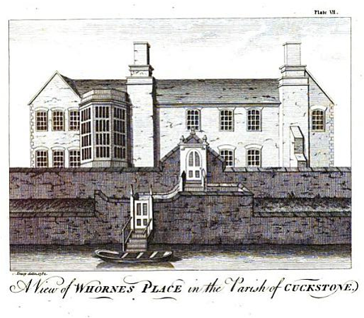 ENGRAVING Whornes Place BetwP32P33 Thorpe J Bibliotheca Topographia Britannica VolVIIPt2 A 1783.PNG
