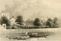 BOOK ENGRAVING Temple Gardens Gasprey Tall Illu London 1851 IArch DL CSG 190312.PNG